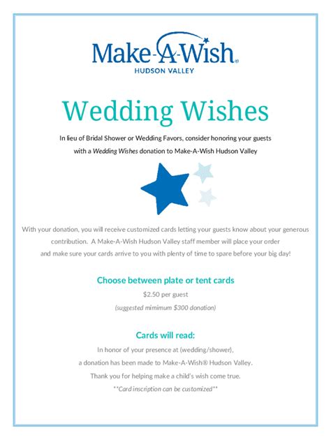 Donations In Lieu of Favors. What to Say To Guests..